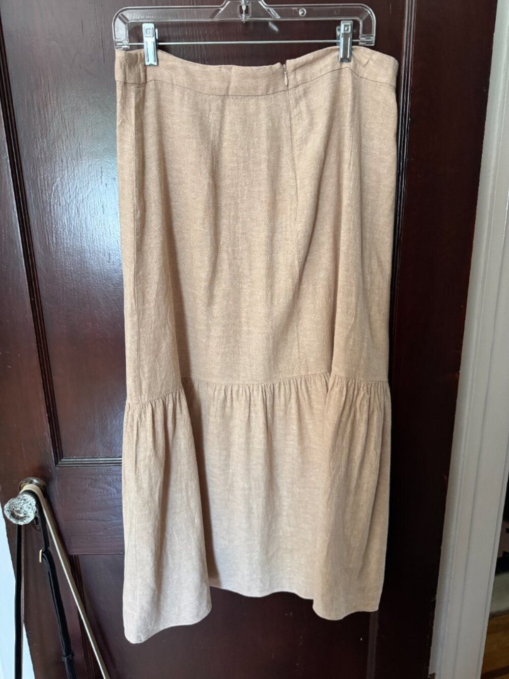 Madewell ruffle linen midi skirt - Picture 2 of 5